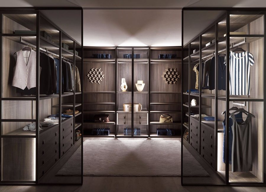 luxury walk in wardrobe