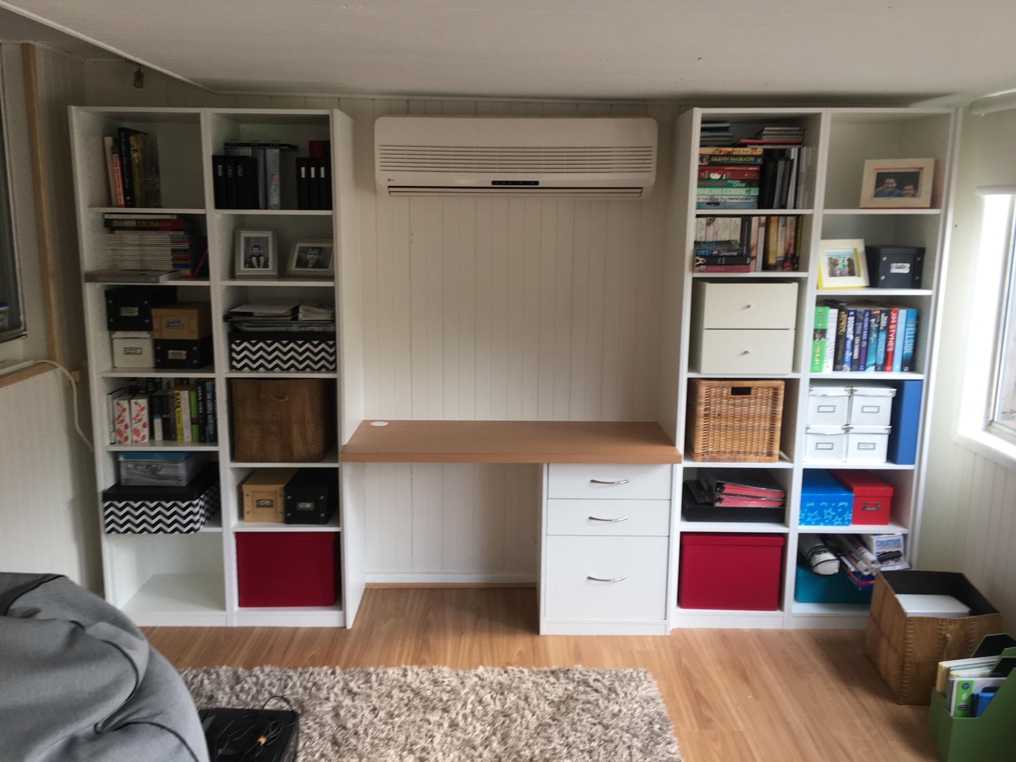 custom made desk and shelves made in Melbourne_